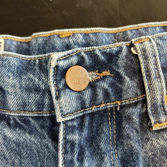 Marine Layer‎ Sasha Denim cutoff Jean Short women’s size 26 - Picture 9 of 11